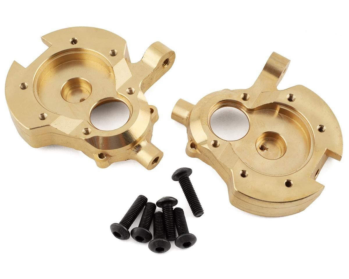 #EVE21HM Hot Racing Redcat Gen8 Brass Heavy Metal Front Knuckle Set