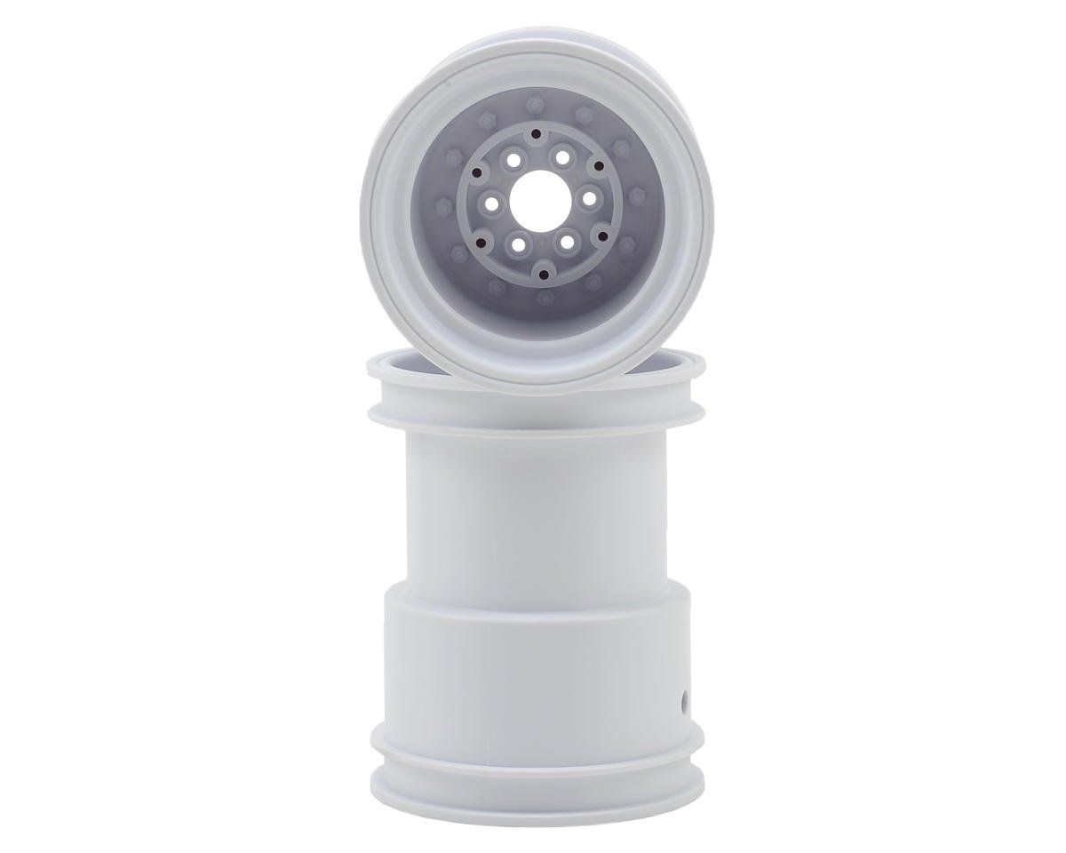 #3377W JConcepts Tribute 2.6 x 3.6" Monster Truck Wheel (White) (2)