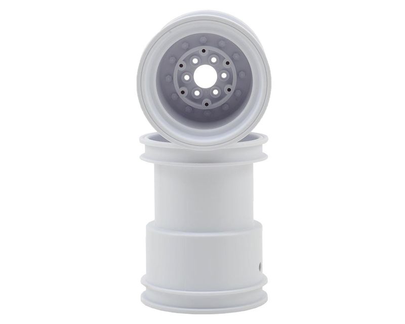 #3377W JConcepts Tribute 2.6 x 3.6" Monster Truck Wheel (White) (2)