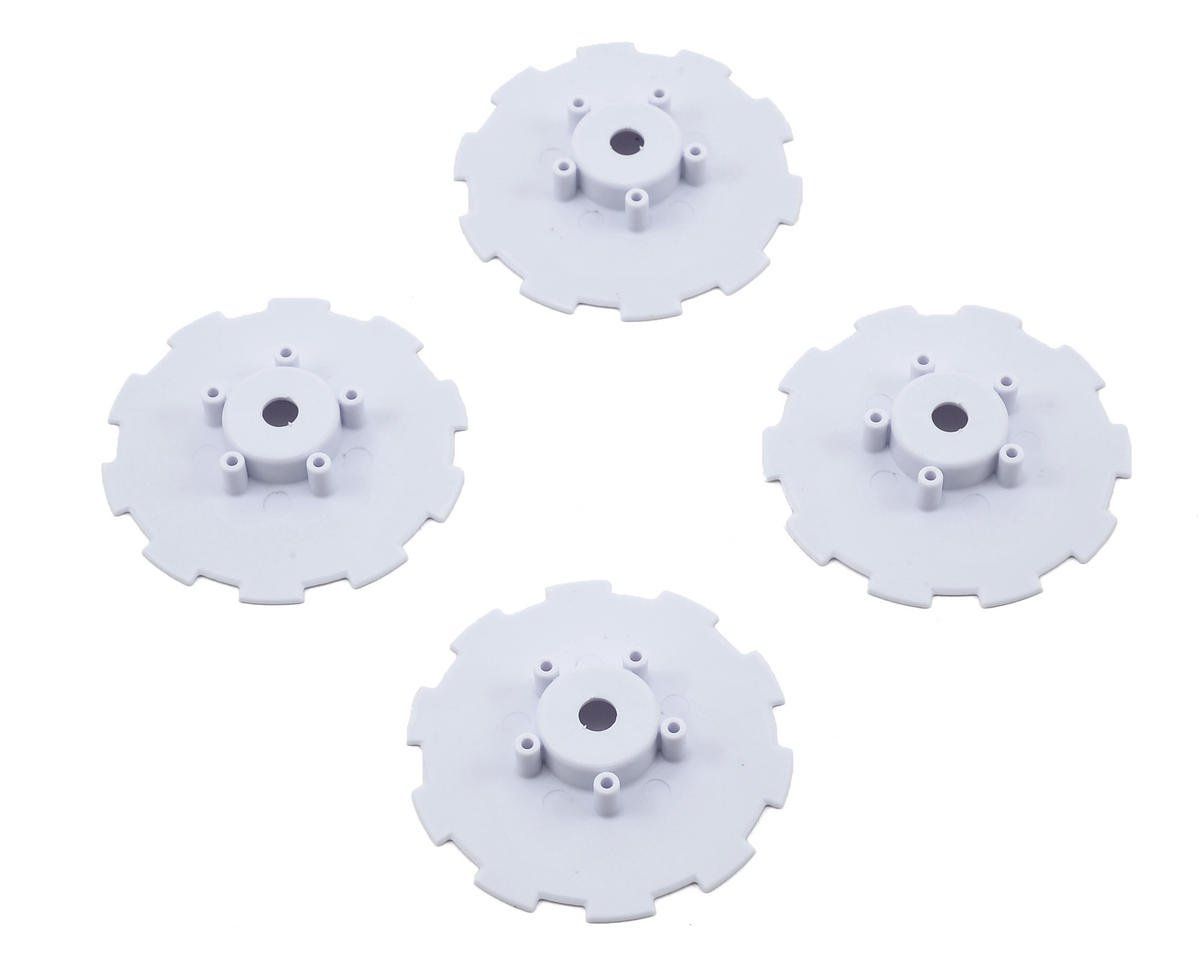 #3344WD JConcepts Hazard Wheel Dish (White) (4) (SC5M)