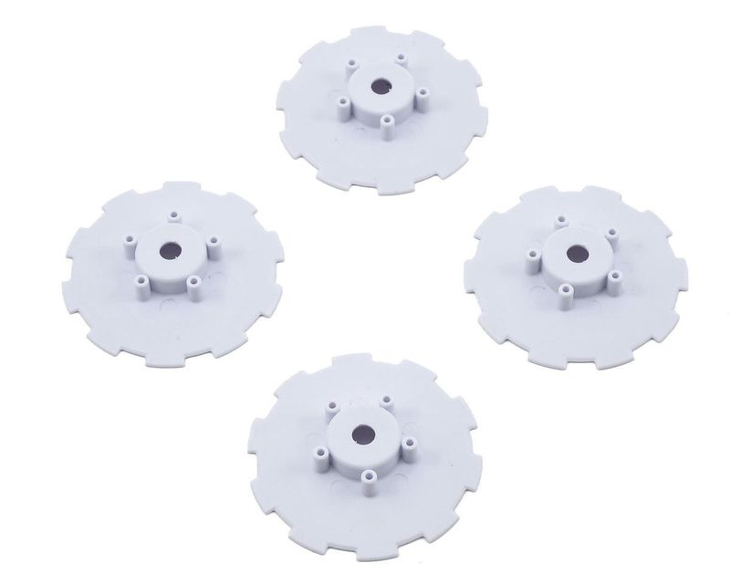 #3344WD JConcepts Hazard Wheel Dish (White) (4) (SC5M)