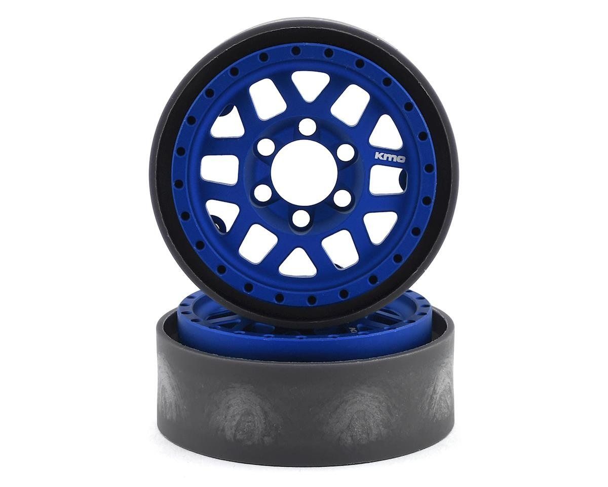 #VPS07743 Vanquish Products KMC 1.9" XD229 Machete V2 Beadlock Crawler Wheels (Blue) (2)
