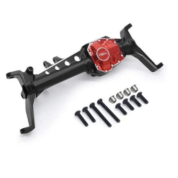 #X002IT6RT5 Treal SCX10 III AR45 Front Axle (Black/Red)