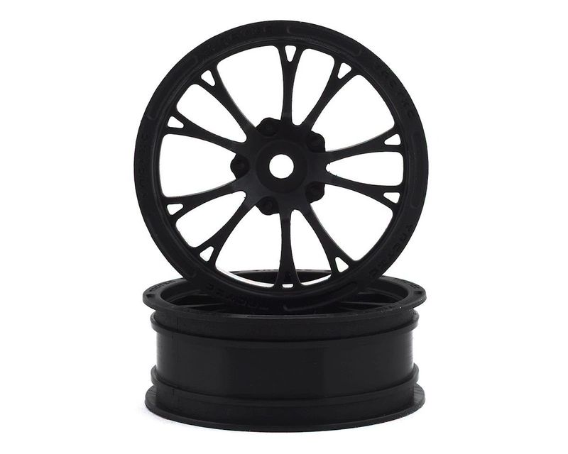 #3399B JConcepts Tactic Street Eliminator 2.2" Front Drag Racing Wheels (2) (Black) w/12mm Hex