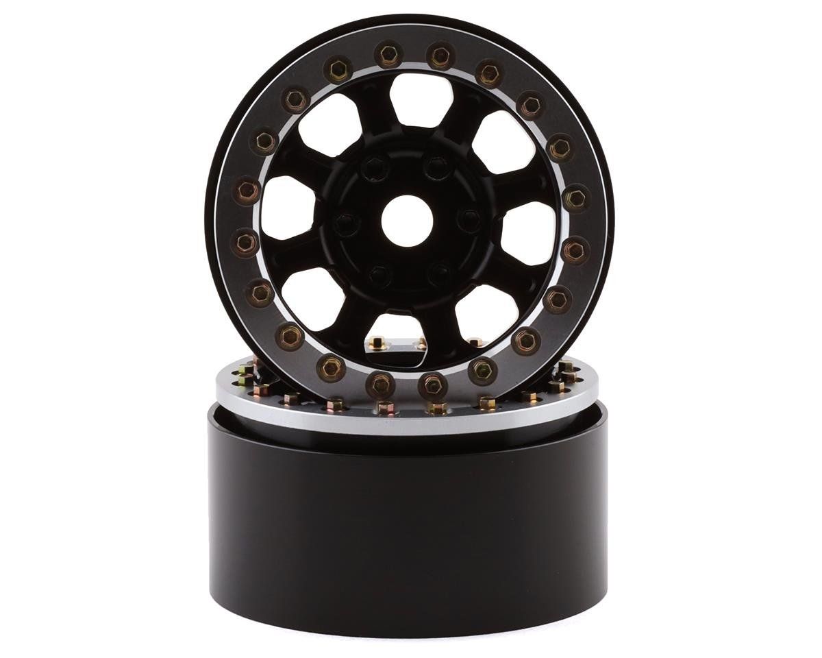 #SSD00433 SSD RC Warrior 1.9" Beadlock Crawler Wheels (Black) (2)
