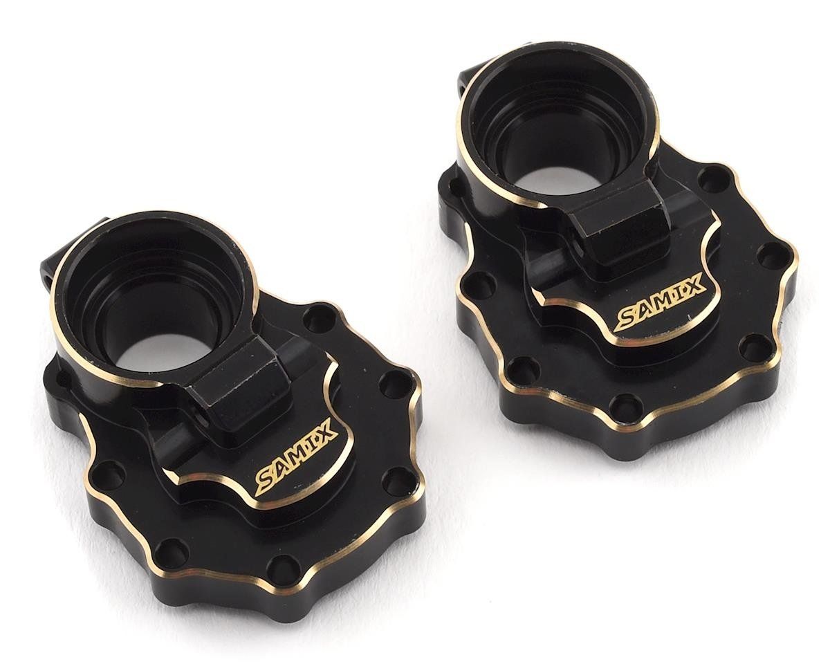 Samix Traxxas TRX-4 Brass Rear Portal Drive Housing (Black) #TRX4-4065
