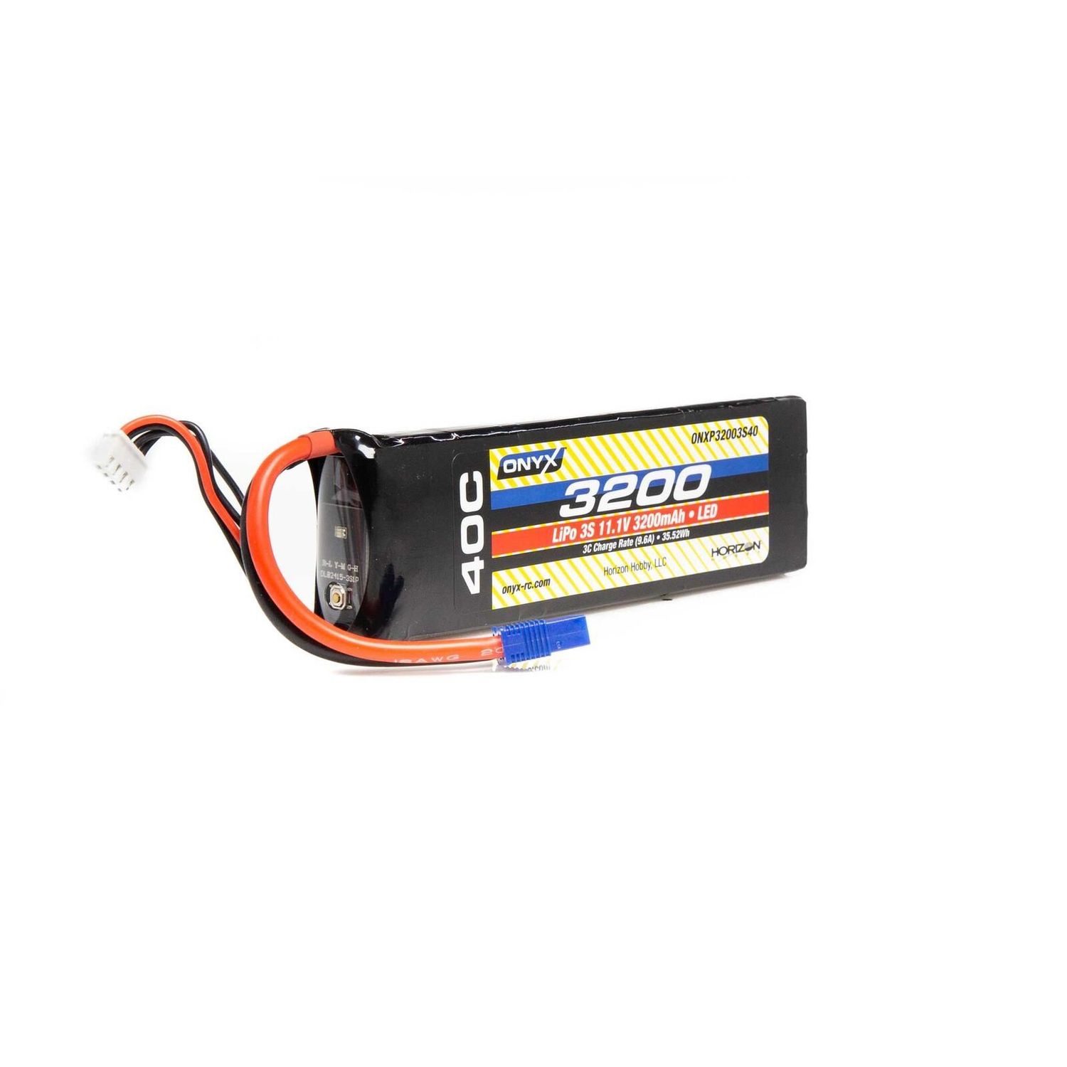 Onyx 11.1V 3200mAh 3S 40C LiPo Battery w/EC3 Connector #ONXP32003S40