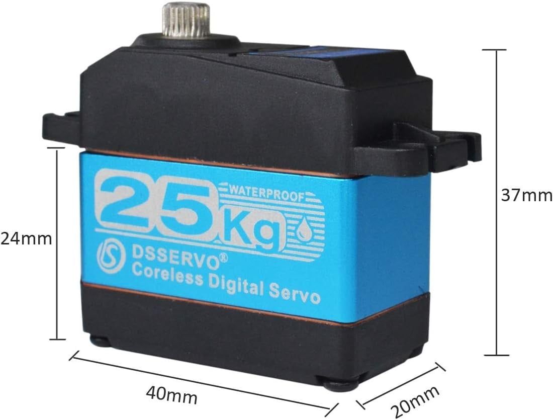 DSSERVO 6V 25KG Waterproof High Speed Digital Servo #DS3225