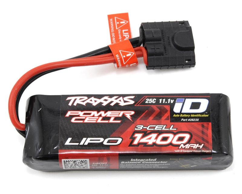 #2823X Traxxas 3S "Power Cell" 25C LiPo Battery w/iD Traxxas Connector (11.1V/1400mAh)