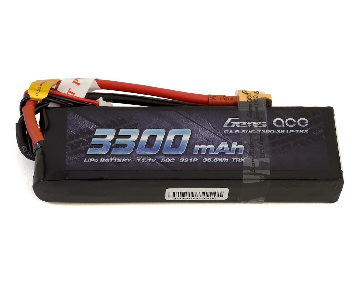 Summer Sale #GEA33003S50X6 Gens Ace 3S Soft 50C LiPo Battery Pack w/XT60 Connector (11.1V/3300mAh)