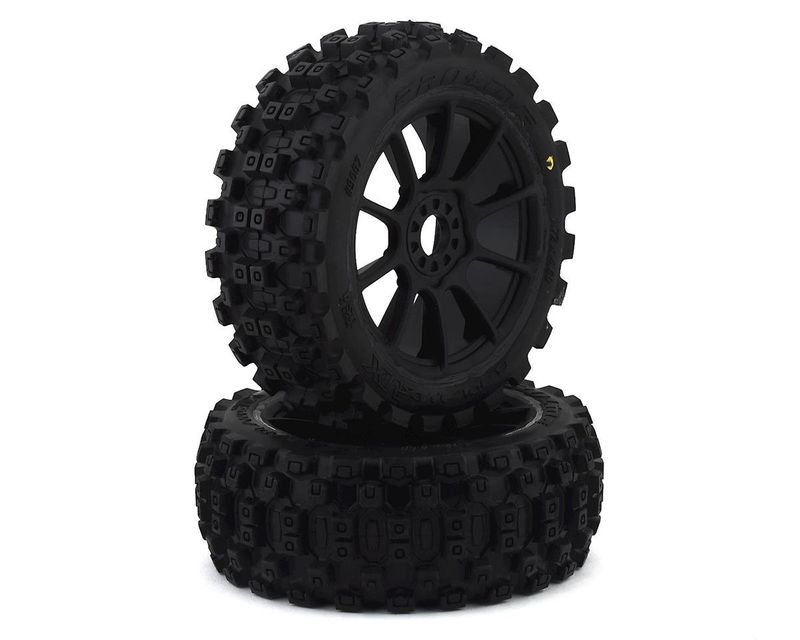 #PRO906721 Pro-Line Badlands MX Pre-Mounted 1/8 Buggy Tires (Black) (2) (M2) w/Mach 10 Wheel