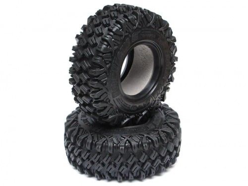 #BRTR19000-SS  Boom Racing Hustler M/T Xtreme 1.9" MC1 Rock Crawling Tires Snail Slime Compound w/2-Stage Foams (Super Soft) (2) #BRTR19000-SS