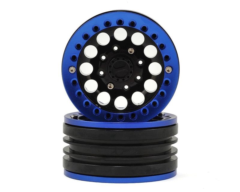 Xtra Speed Aluminum 1.9" Iron Clock Mass Beadlock Wheel (Blue) (2) #XS-59564BU