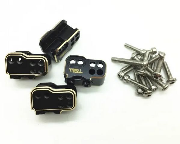 # Treal SCX10 II Brass Front and Rear Lower Shock Suspension Link Mounts