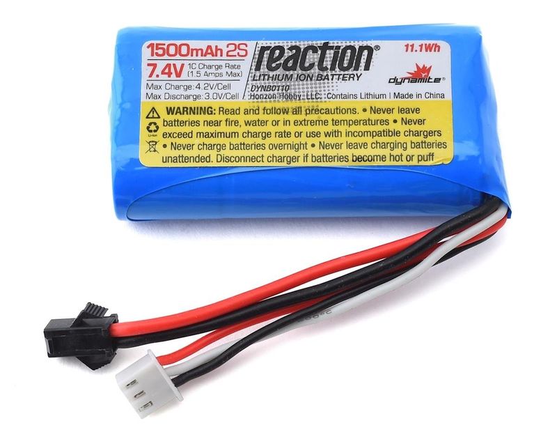 #DYNB0110 Dynamite Jet Jam Pool Racer 2S Li-Ion Battery (7.4V/1500mAh)