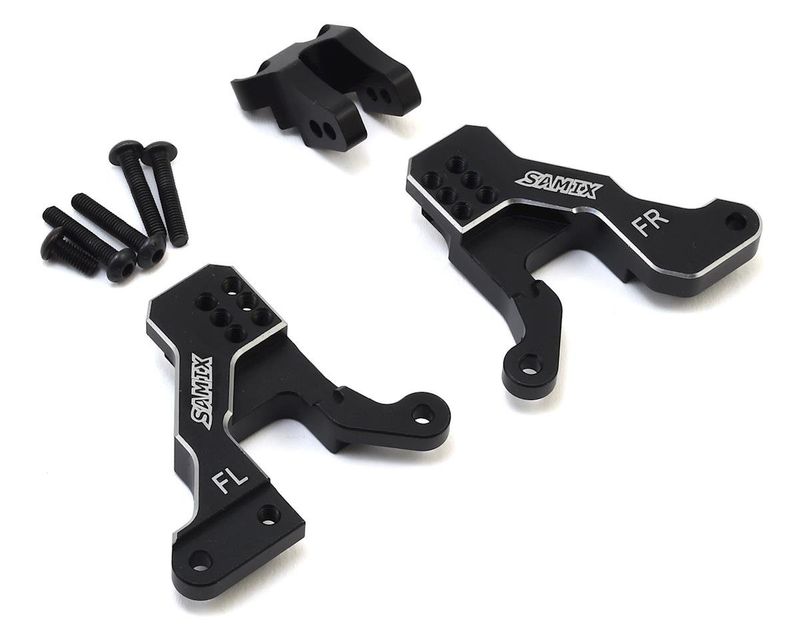 Samix Traxxas TRX-4 Aluminum Front Shock Plate (Black) #SAMTRX4-6023-BK
