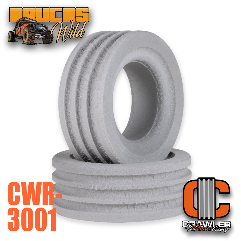 #CWR-3001 Crawler Innovations Deuce's Wild Single Stage 1.9 Pitbull Rock Beast Foam Pair
