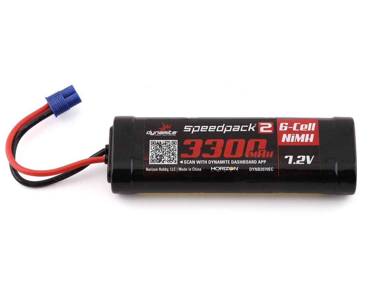 #DYNB2070EC Dynamite "Speedpack2" 6-Cell Flat NiMH Battery w/EC3 Connector (7.2V/3300mAh)