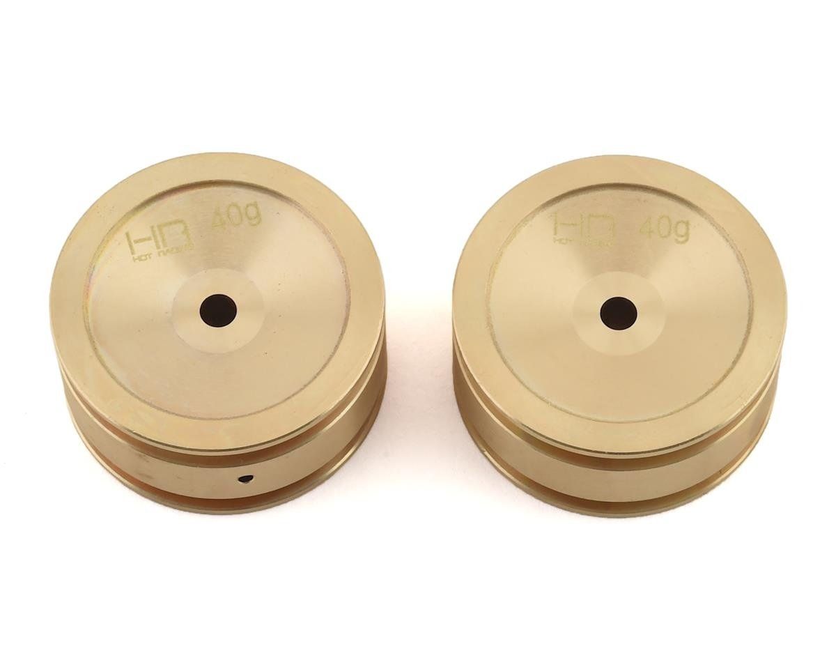 #SXTF265H Hot Racing Axial SCX24 Brass Wheel (2) (40g)