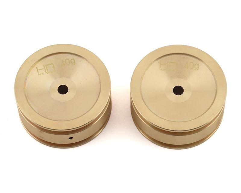 #SXTF265H Hot Racing Axial SCX24 Brass Wheel (2) (40g)
