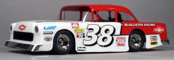 #285 McAllister Racing 1/18 Mini '55 Chevy Body (Clear)