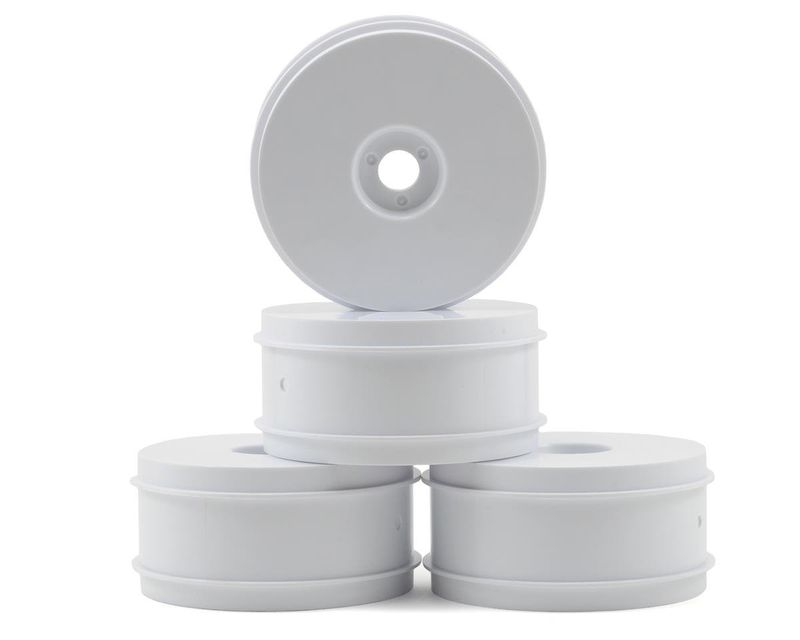 Team Associated RC8 83mm 1/8 Buggy Wheels (4) (White) #89296