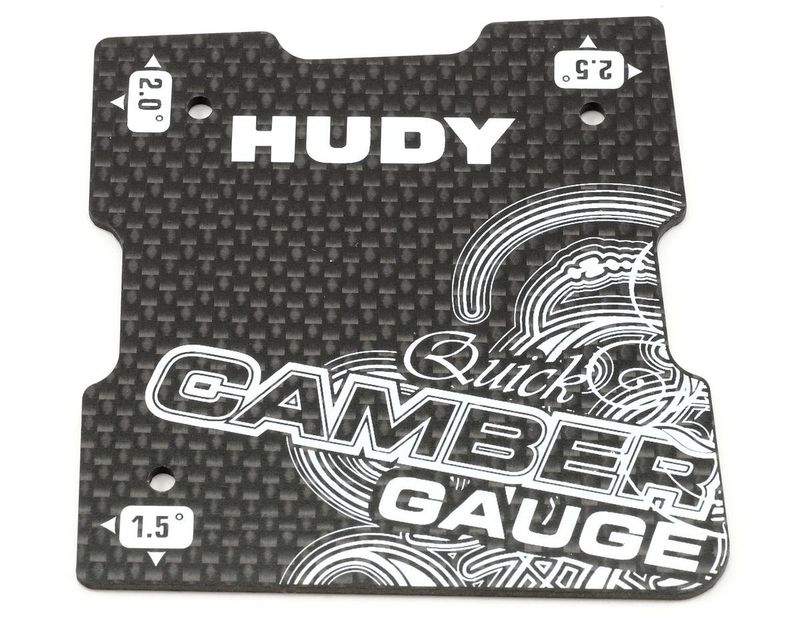 Hudy Graphite 1/10 Touring Quick Camber Gauge (1.5°; 2°; 2.5°) #HUD107750