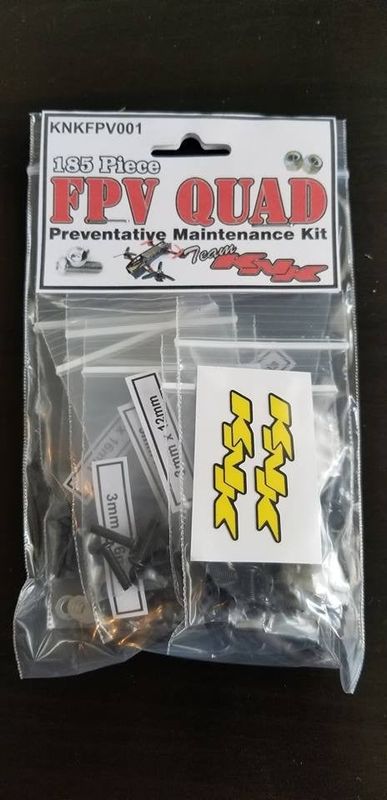 #KNKFPV001 Team KNK FPV Quad Hardware Kit (Black Oxide)
