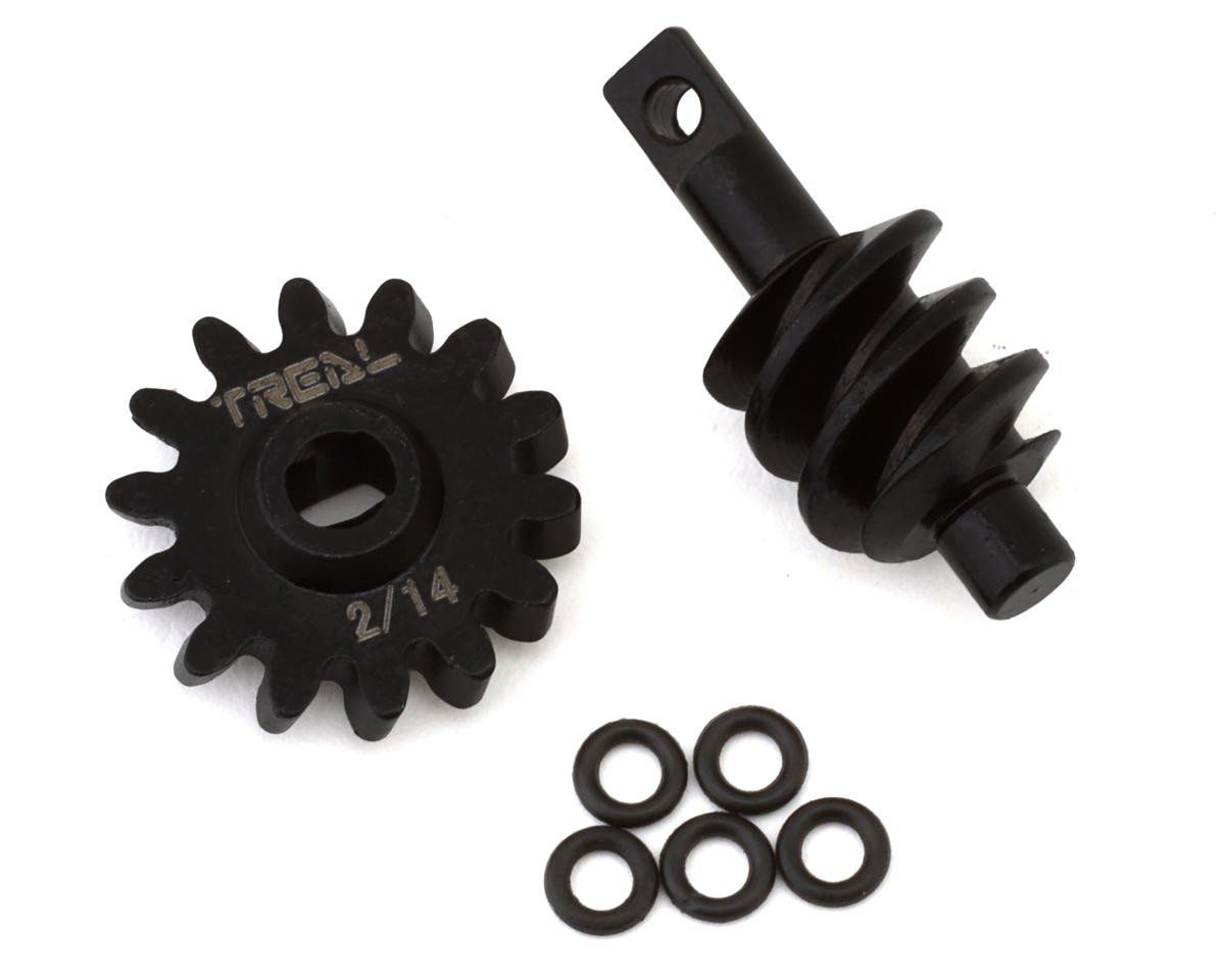 #X002Q4CPRF Treal Hobby Axial SCX24 Steel Overdrive Differential Gears (2T/14T)