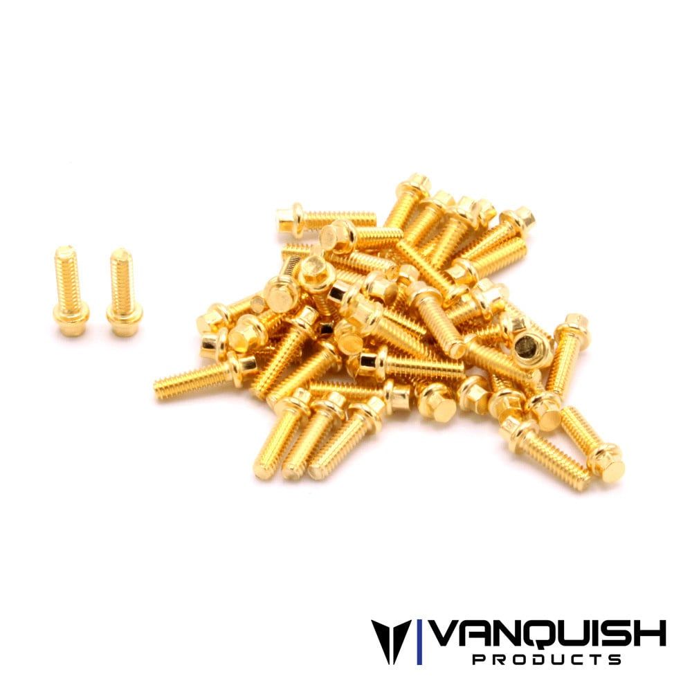 #VPS05004 Vanquish Products Hex Scale GR8 Wheel Screw Kit (Brass)