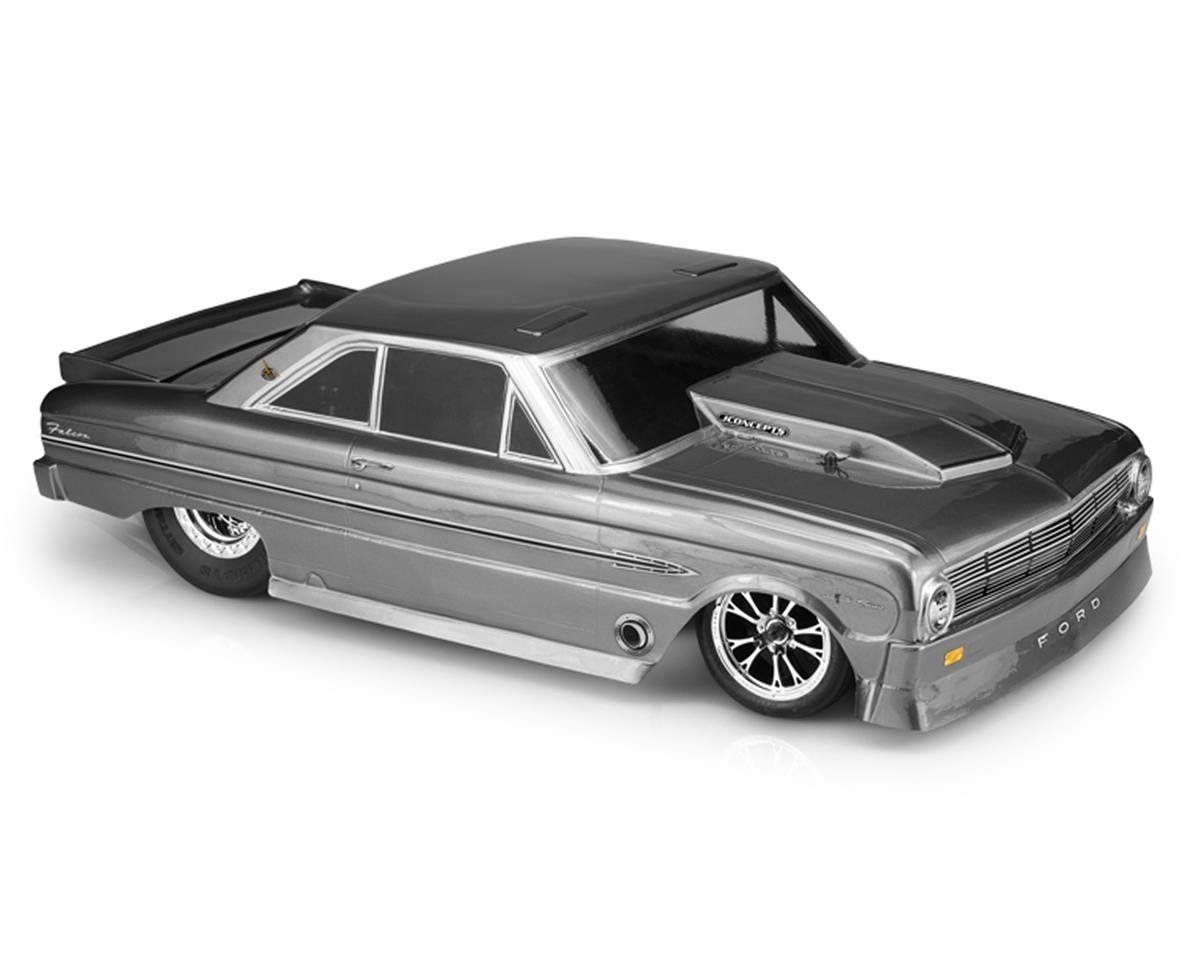 #0386 JConcepts 1963 Ford Falcon Street Eliminator Drag Racing Body (Clear)
