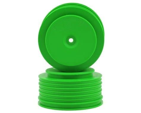 DE Racing Speedline PLUS Short Course Wheels (Green) (2) w/12mm Hex (22SCT/TEN-SCTE/SCT410) #DER-PSC-LG
