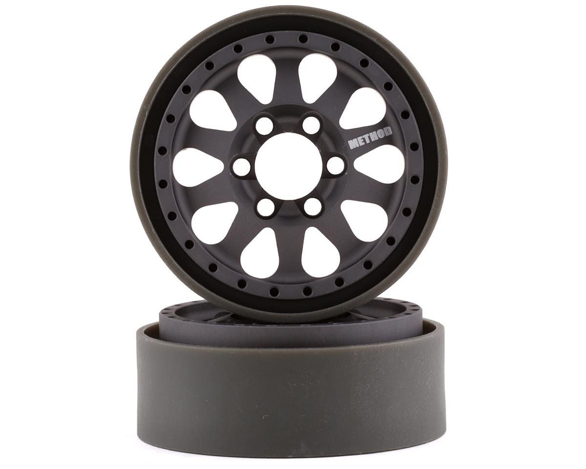 #VPS07758 Vanquish Products Method 101 V2 1.9" Beadlock Crawler Wheels (Grey/Black) (2)