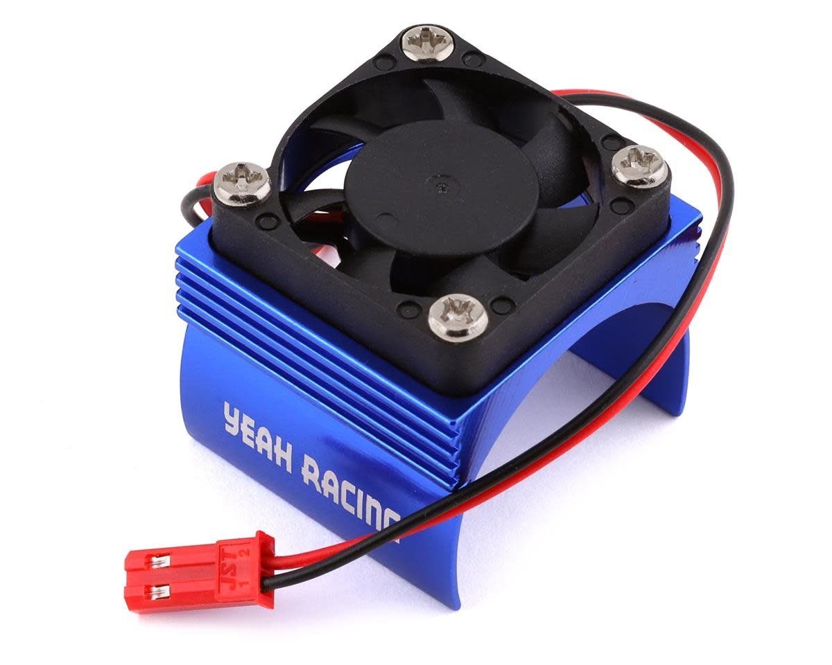 Yeah Racing Aluminum 540 Size Motor Heat Sink w/Cooling Fan (Blue) #YA-0410BU