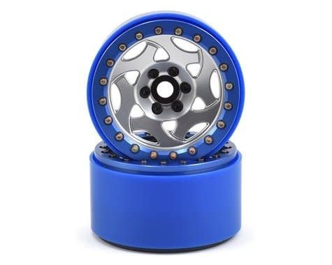 #SSD00240 SSD RC 2.2 Champion PL Beadlock Wheels (Silver/Blue)