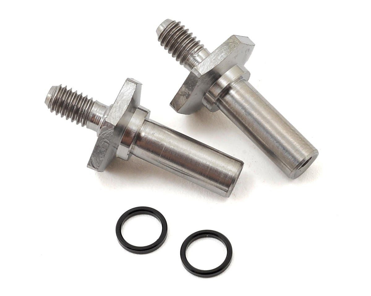 #2566T JConcepts B6/B6D Titanium Front Axle Set