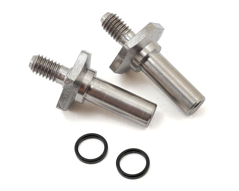 #2566T JConcepts B6/B6D Titanium Front Axle Set
