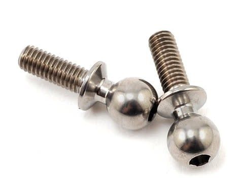 #91752 Team Associated 8mm Factory Team Heavy Duty Titanium Ball Stud Set (2)