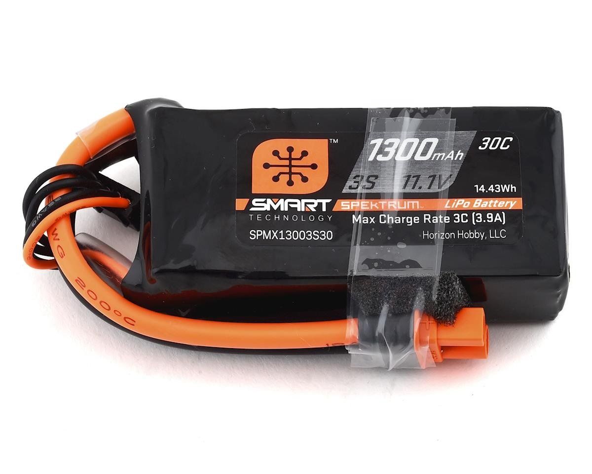 #SPMX13003S30M Spektrum RC 3S Smart LiPo Battery Pack w/IC3 Connector (11.1V/1300mAh)