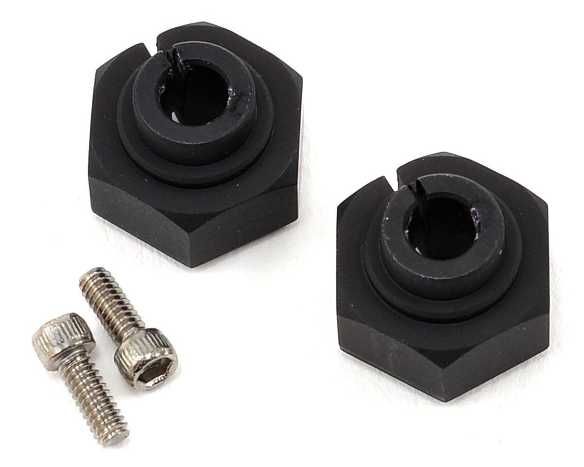 #VPS07082 Vanquish Products Aluminum 12mm Clamping Wheel Hex (2) (Black)