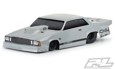 #3549-14 Pro-Line 1978 Chevy Malibu Short Course No Prep Drag Racing Body (Stone Gray) (Tough-Color)