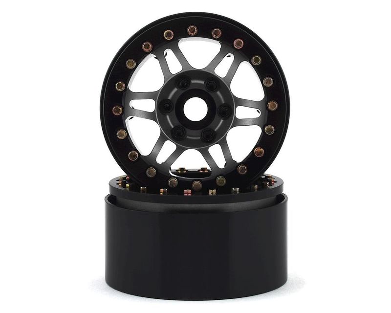 #SSD00386 SSD RC 1.9” Prospect Beadlock Wheels (Grey) (2)