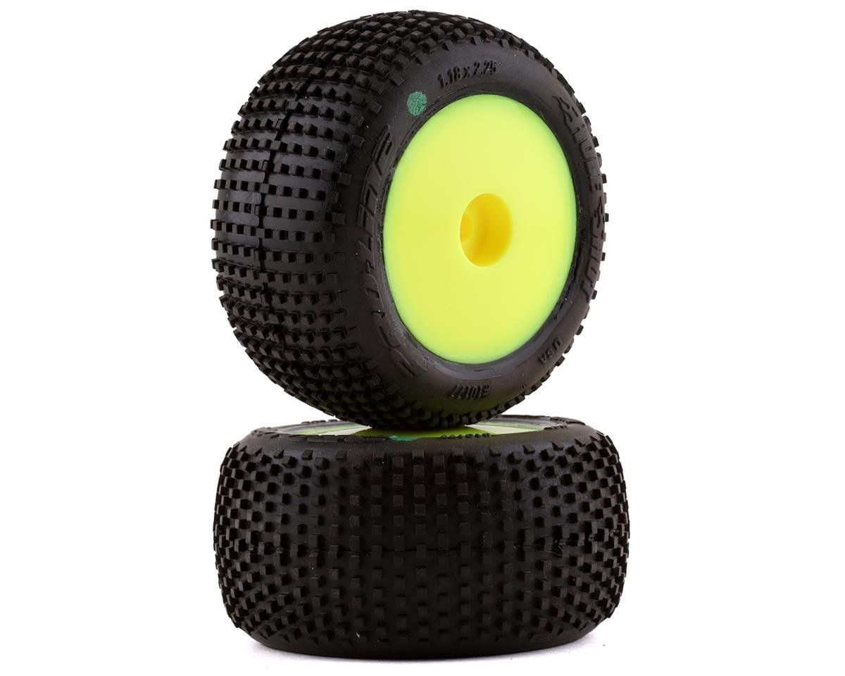 Pro-Line Mini-T 2.0 Hole Shot Pre-Mounted Tires (Yellow) (2) (M3) #10177-12