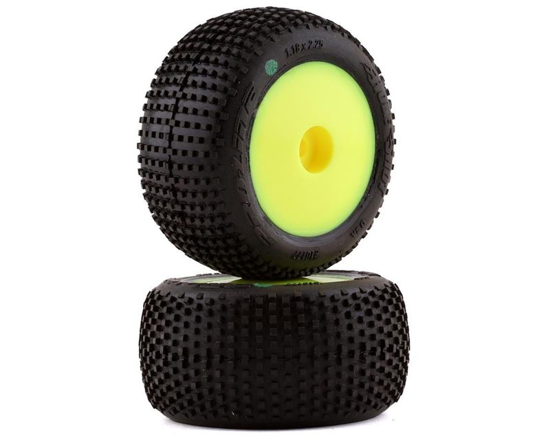 Pro-Line Mini-T 2.0 Hole Shot Pre-Mounted Tires (Yellow) (2) (M3) #10177-12