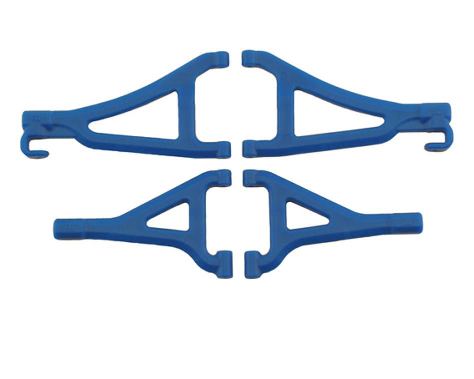 RPM Front Upper &amp; Lower A-Arms (1/16 E-Revo) (Blue) #80695