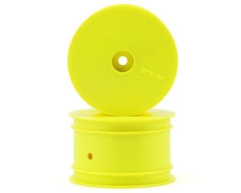 #TLR7101 Team Losi Racing 12mm Hex 1/10 Rear Buggy Wheels (Yellow) (2) (22 3.0/22-4)