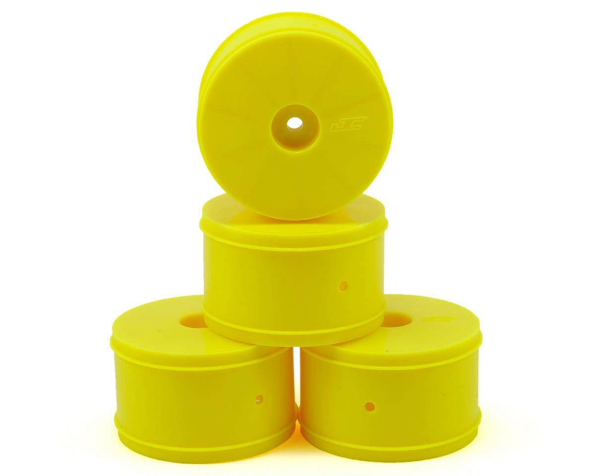 #3366Y JConcepts 12mm Hex Bullet 60mm Rear Wheels (4) (22/22-4/B-MAX4) (Yellow)