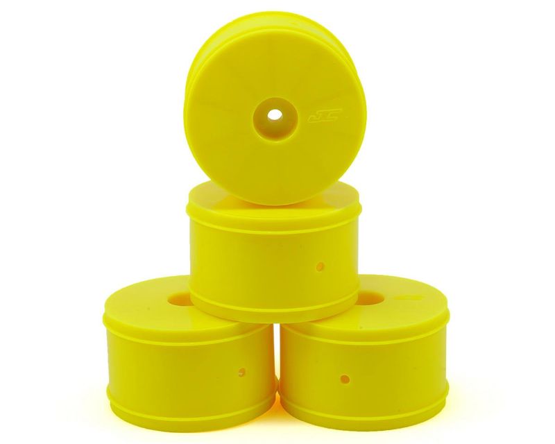 #3366Y JConcepts 12mm Hex Bullet 60mm Rear Wheels (4) (22/22-4/B-MAX4) (Yellow)