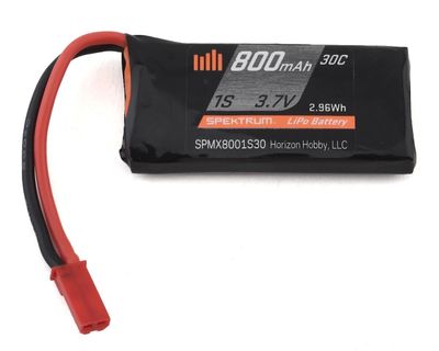 #SPMX8001S30 Spektrum RC 1S LiPo 30C LiPo Battery (3.7V/800mAh) w/JST Connector