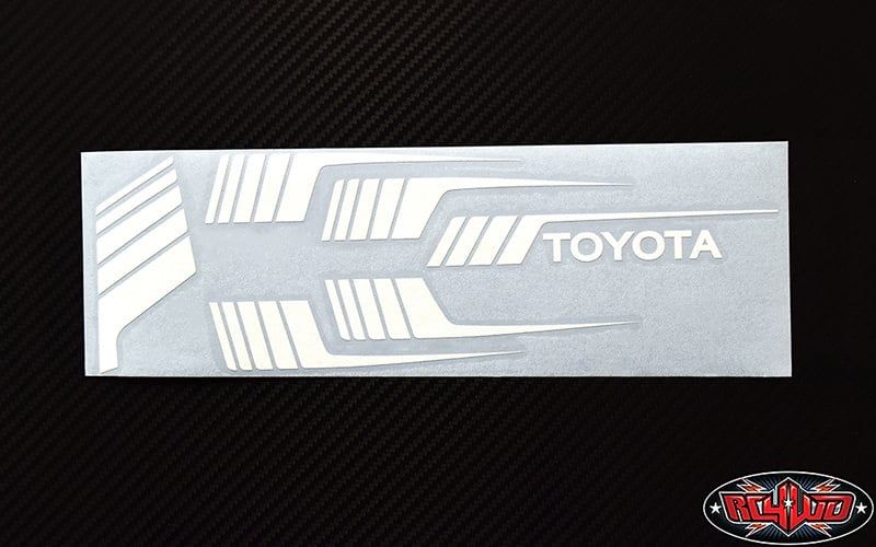 #Z-B0225 RC4WD Clean Stripes for 1987 Toyota XtraCab Hard Body (White)